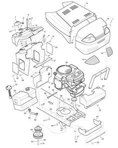 Part Location Diagram of F-98881FR Briggs and Stratton Book, Instruction (French)